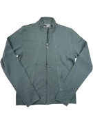 VINTAGE FILA Zip-Up Track Jacket M | 90s Ribbed Style | Παστέλ Μέντα